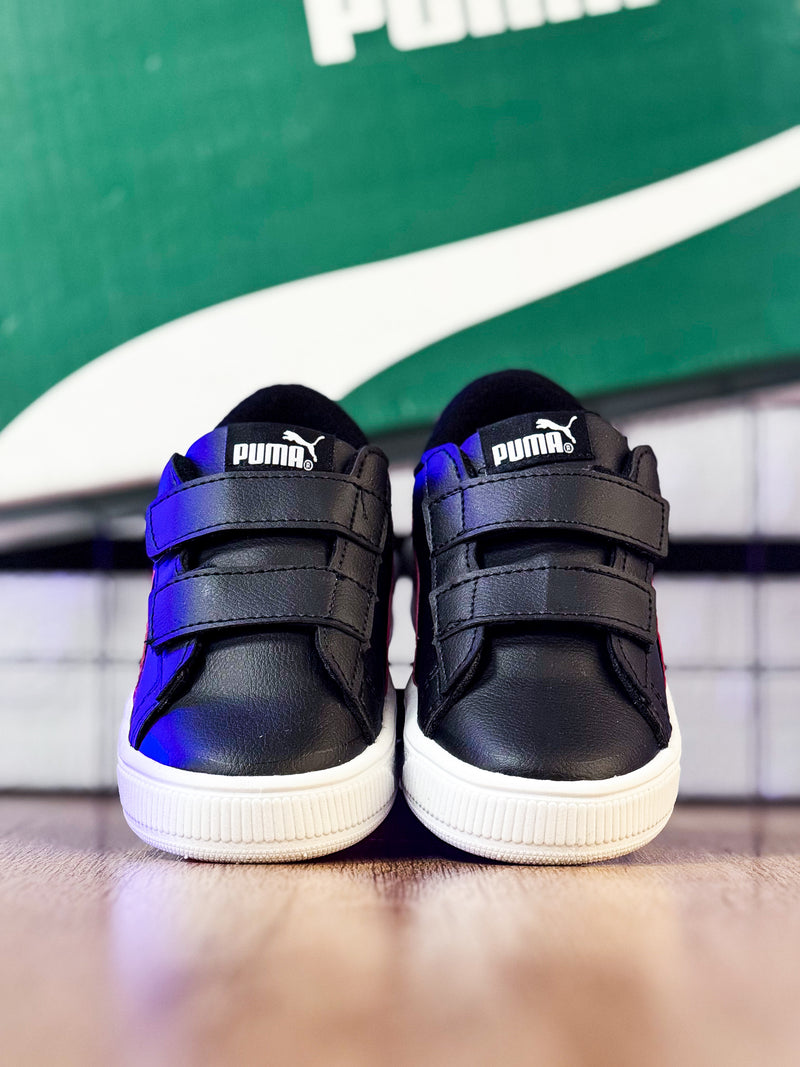 PMA Velcro Preto/Vermelho Infantil