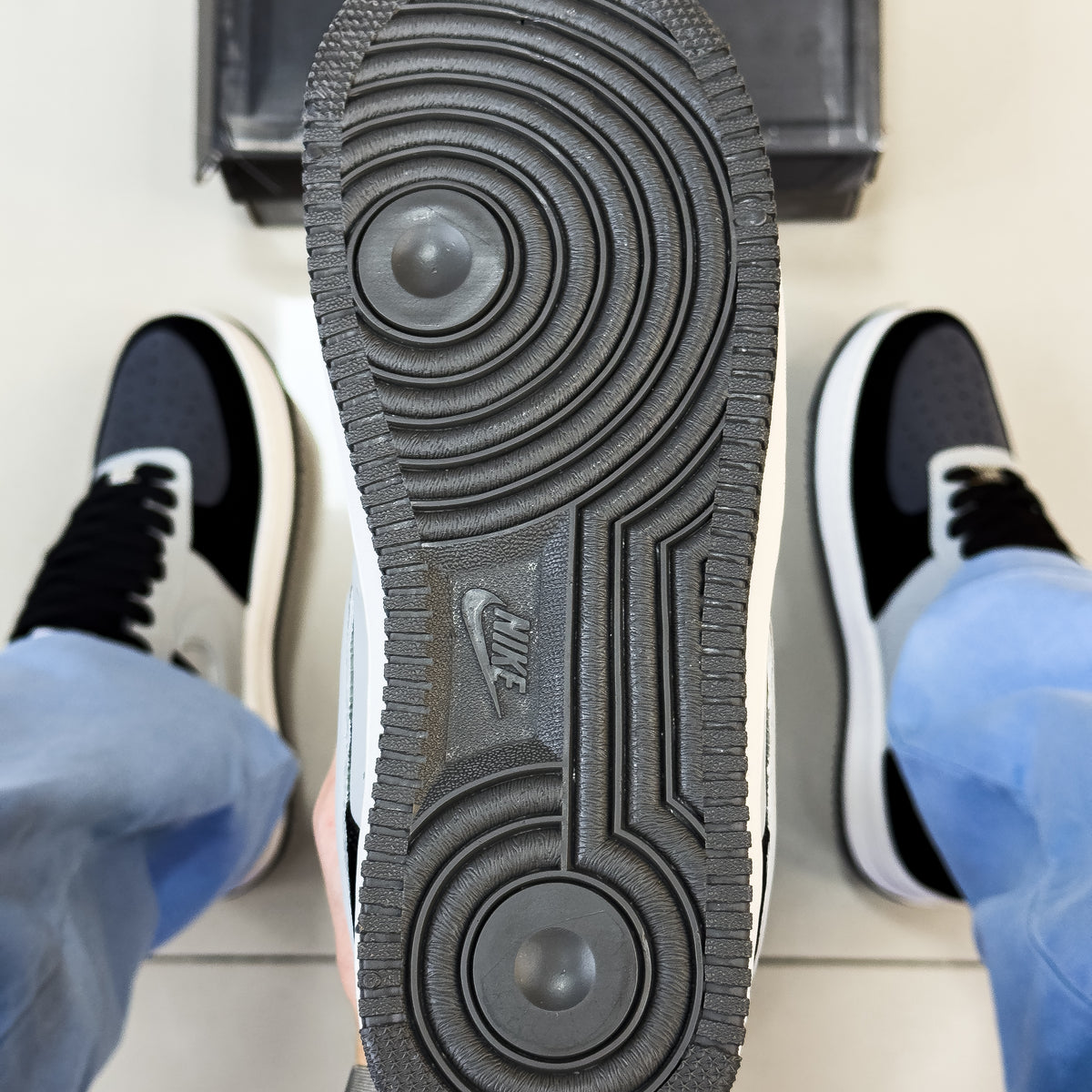 Air Force 1 Cinza Preto Premium