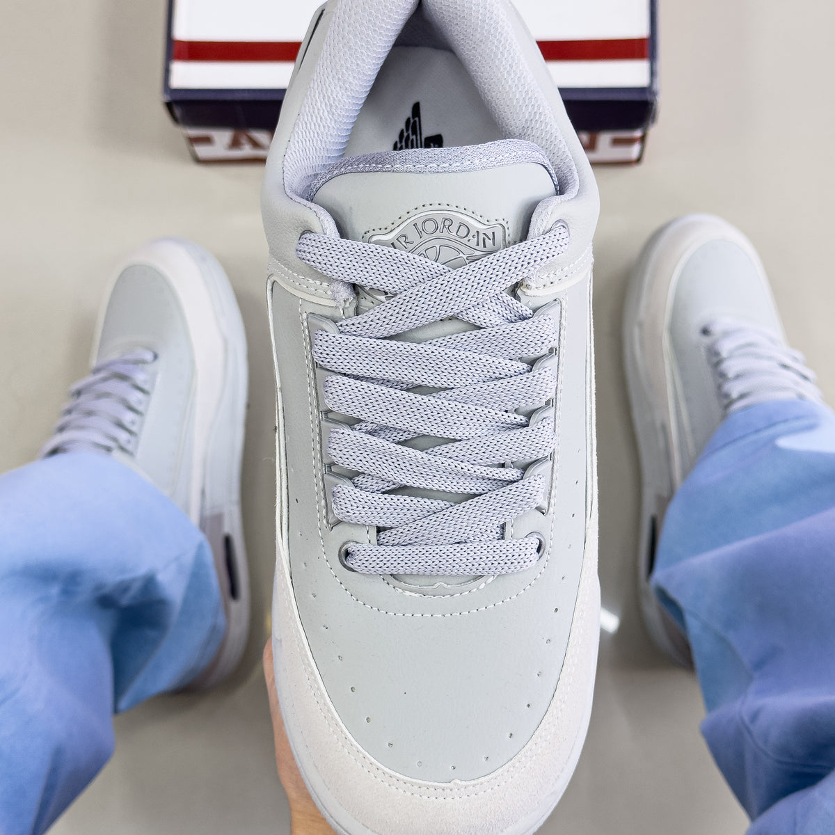 Air Jordan 4 RM Cinza Premium