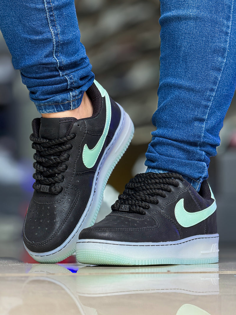 Air Force 1 Preto Verde Premium