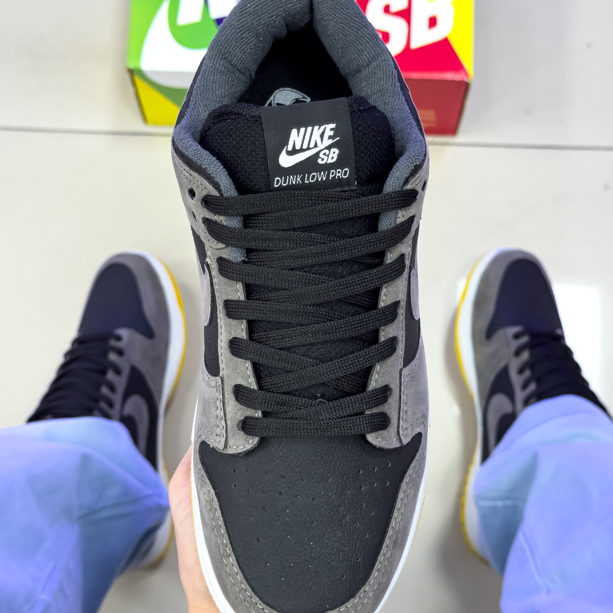 Dunk Low Cinza Preto Premium