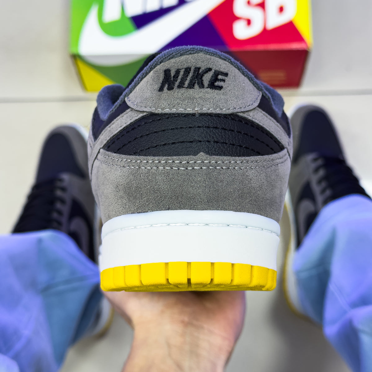 Dunk Low Cinza Preto Premium