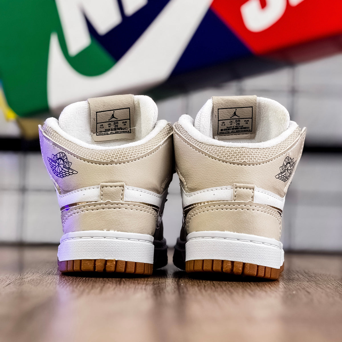 Air Jordan 1 Dourado Infantil