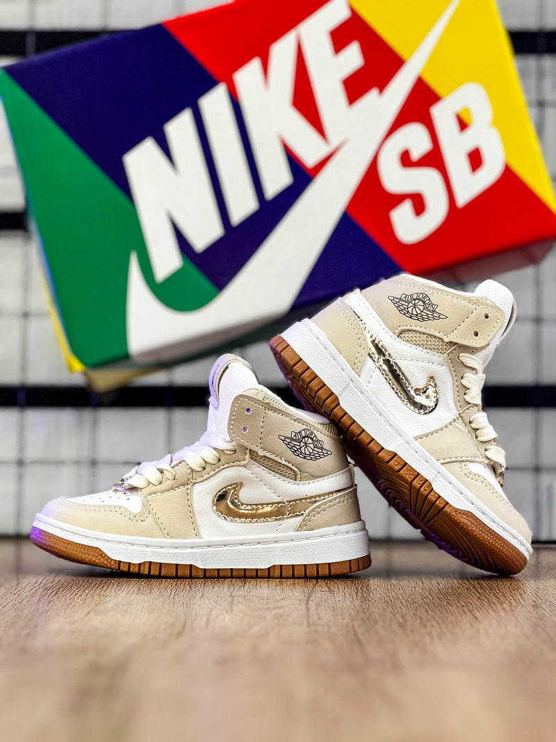 Air Jordan 1 Dourado Infantil