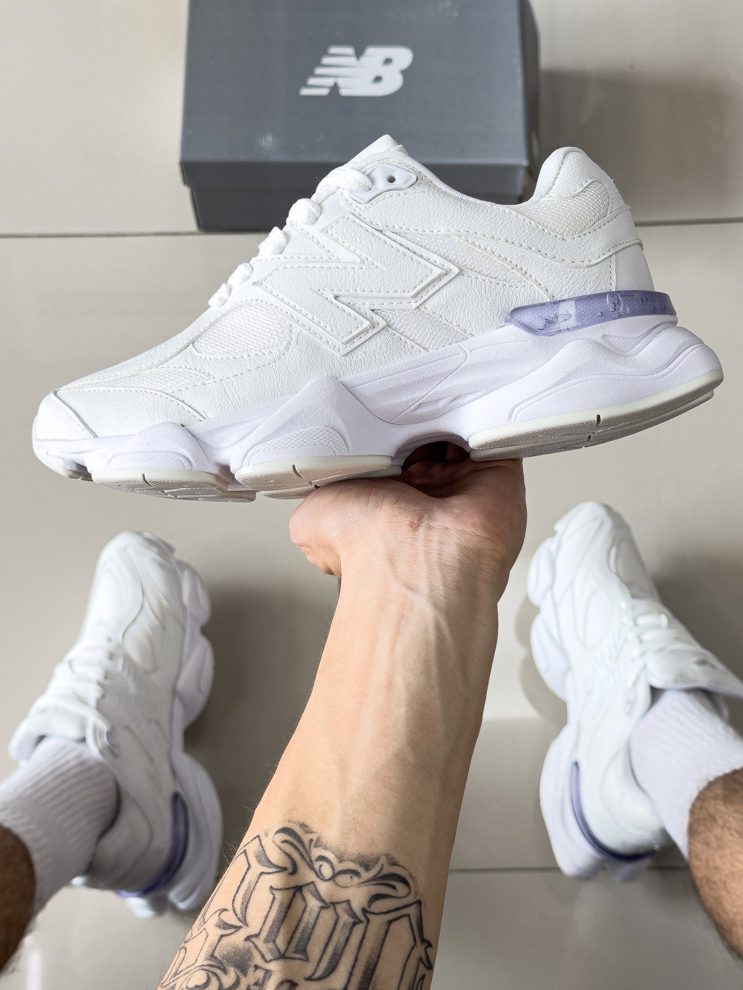 NB 9060 Branco/Branco Premium