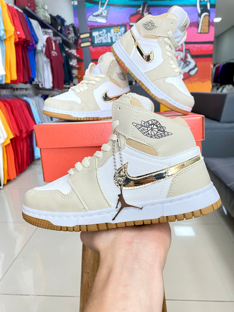 Jordan 1 Dourado Infantil