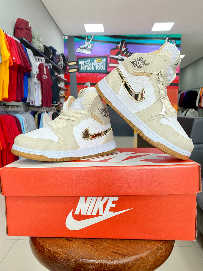 Jordan 1 Dourado Infantil