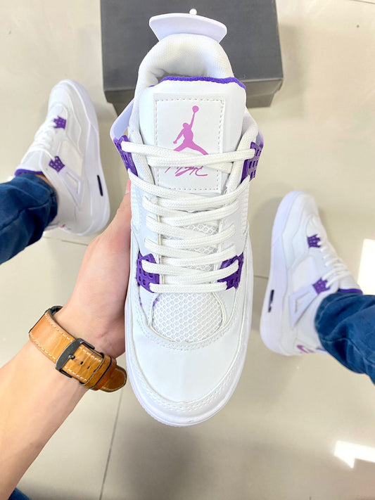Air Jordan 4 Branco/Roxo Premium