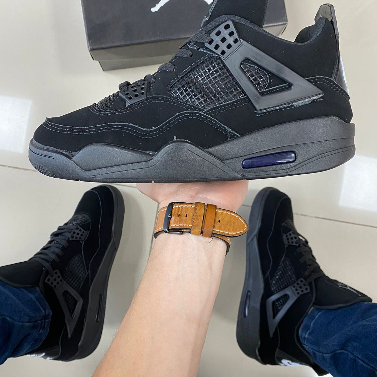 Air Jordan 4 Preto Premium