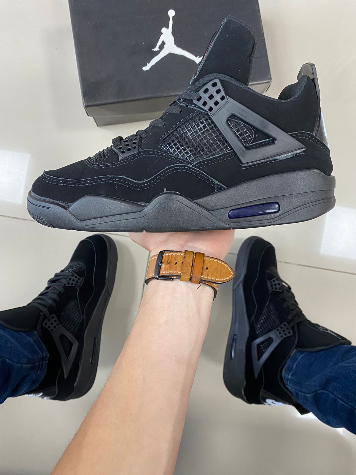 Air Jordan 4 Preto Premium