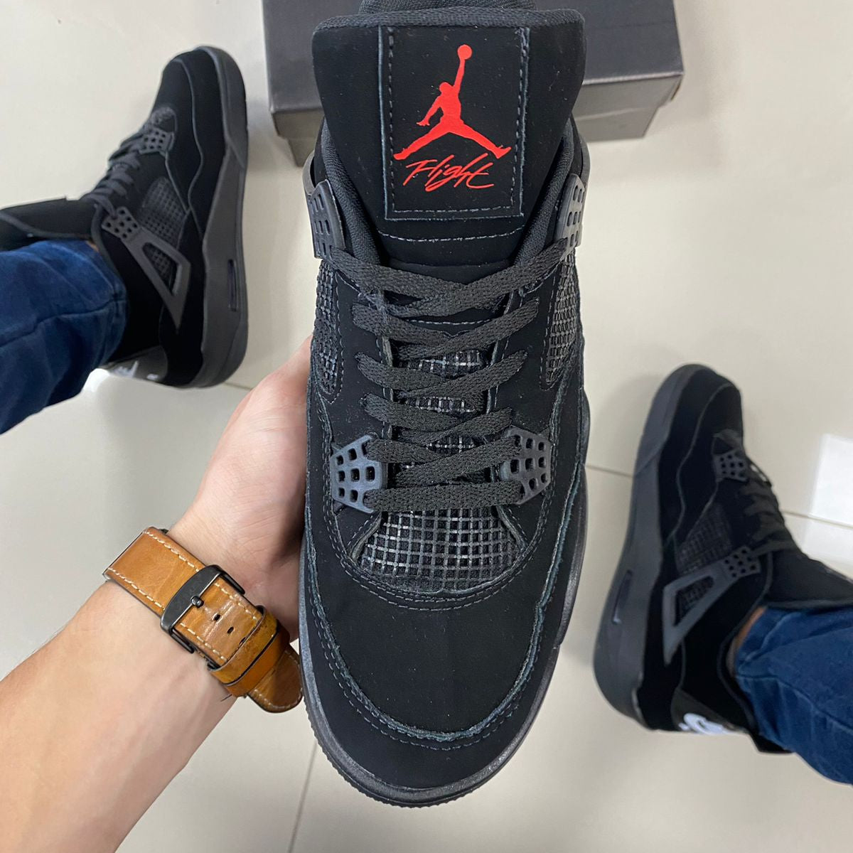 Air Jordan 4 Preto Premium