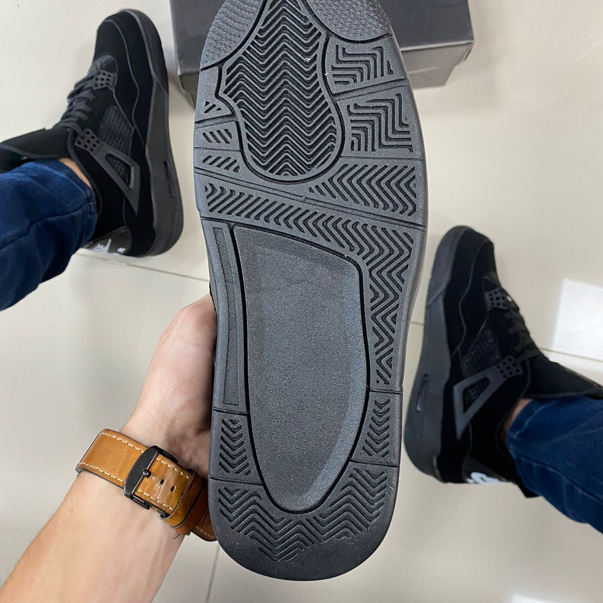 Air Jordan 4 Preto Premium