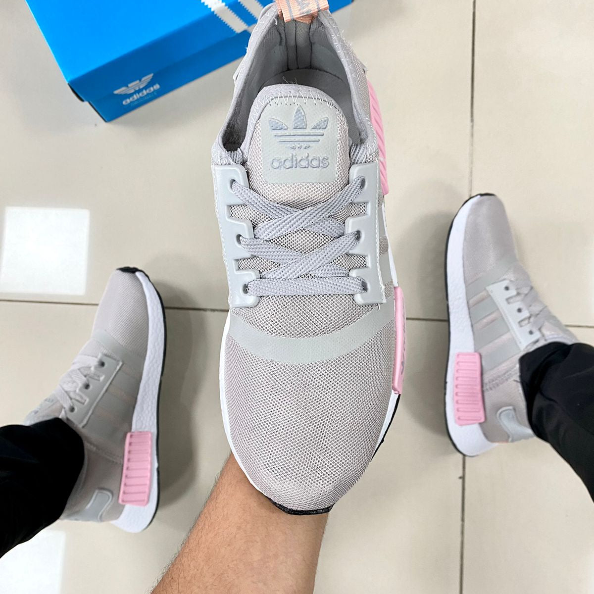 NMD Cinza/Rosa