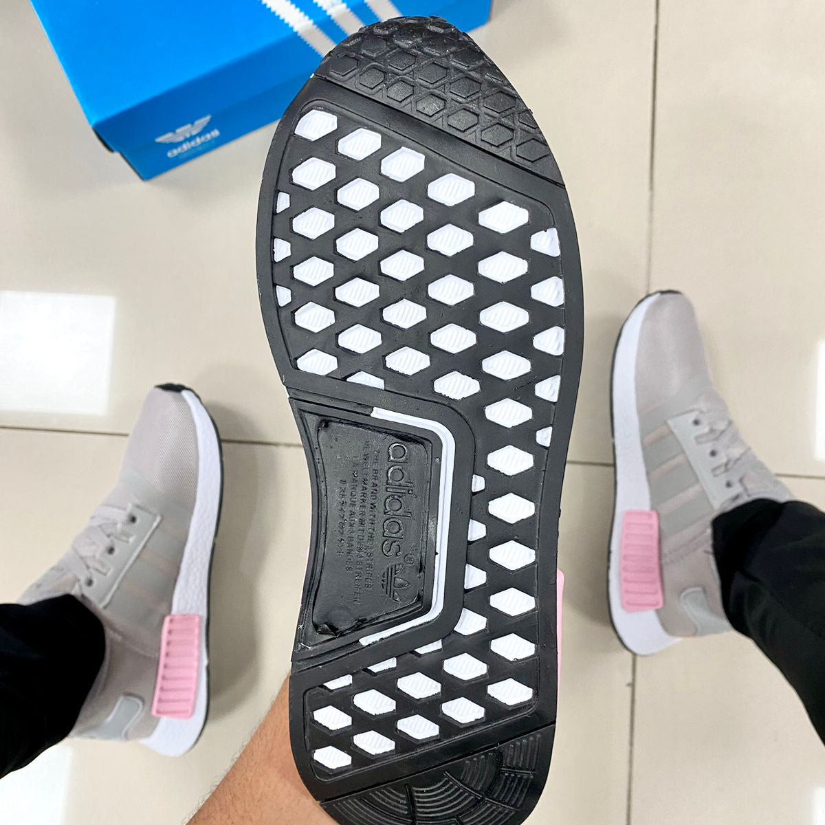 NMD Cinza/Rosa
