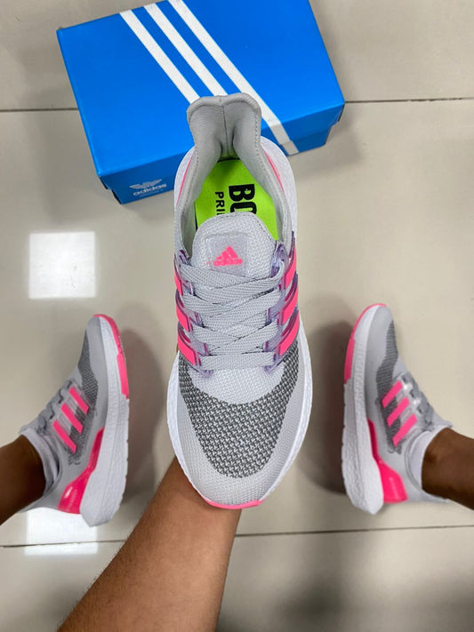 Ultra Boost Cinza/Rosa