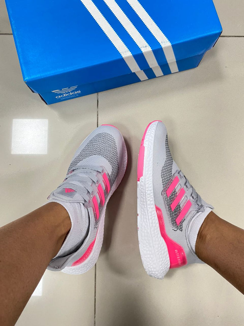 Ultra Boost Cinza/Rosa