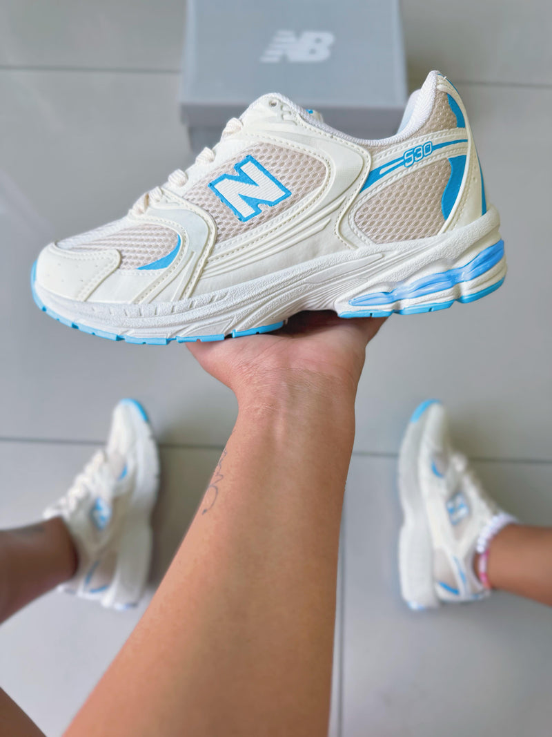 NB 530 Bege/Azul Premium