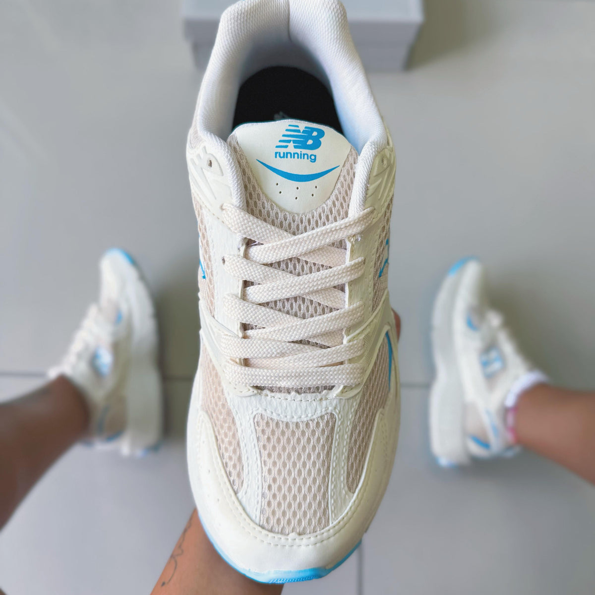 NB 530 Bege/Azul Premium