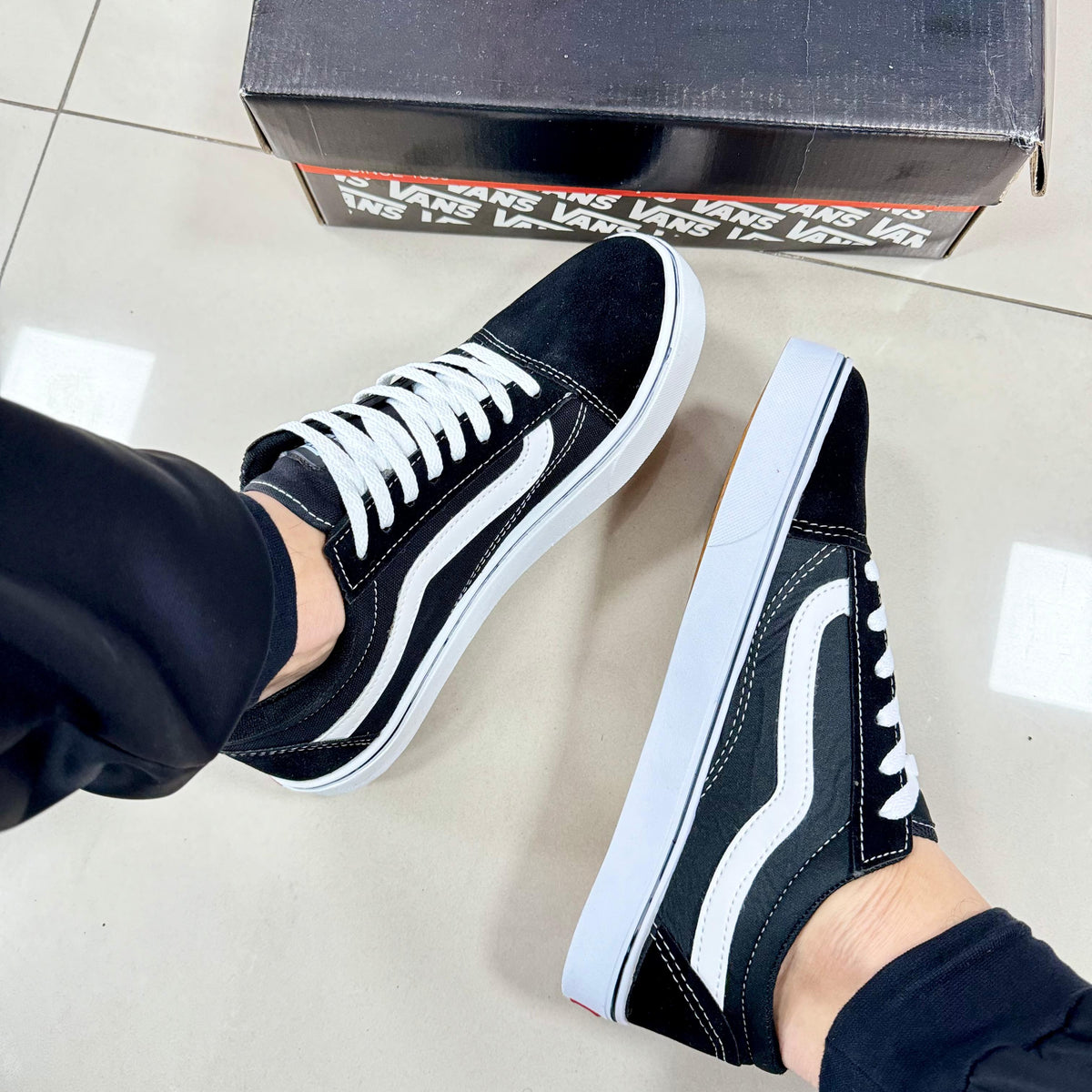 V@ns OldSchool Preto/Branco