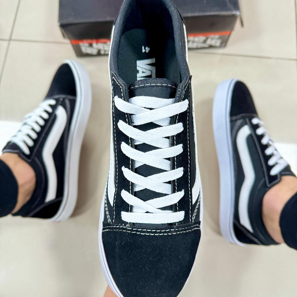 V@ns OldSchool Preto/Branco