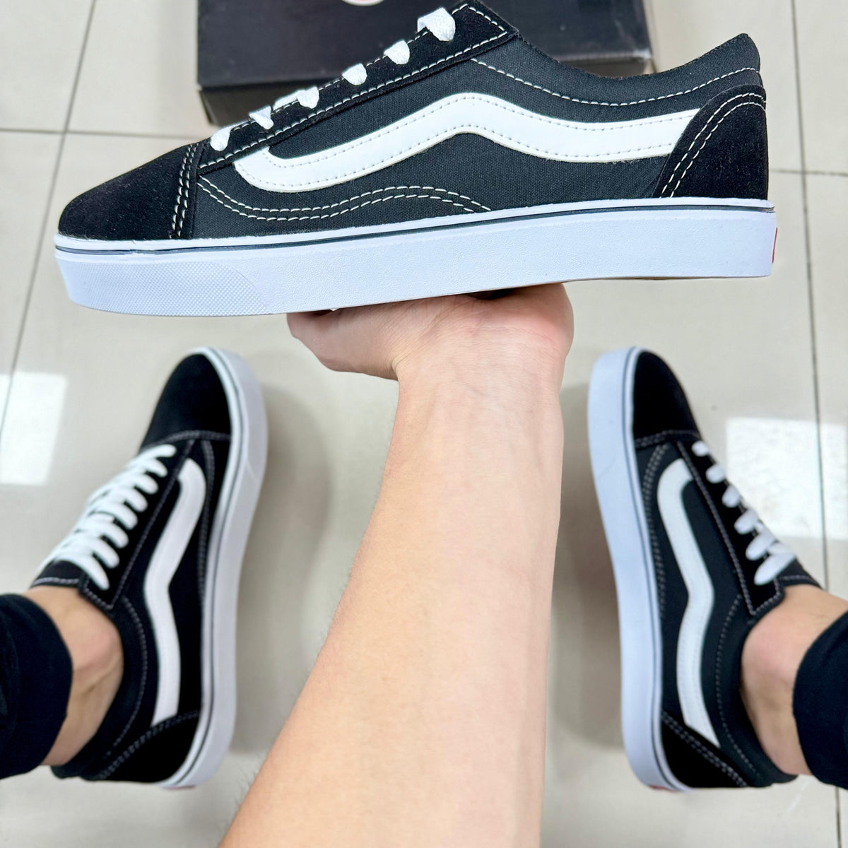 V@ns OldSchool Preto/Branco