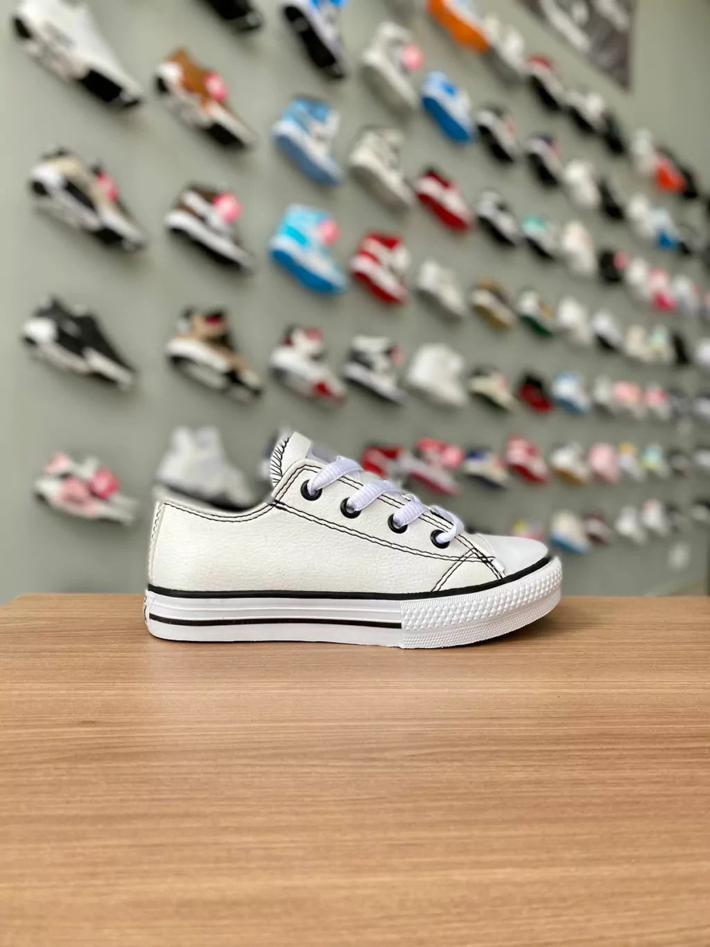 All Star Couro Branco Infantil – Tenis Mogi