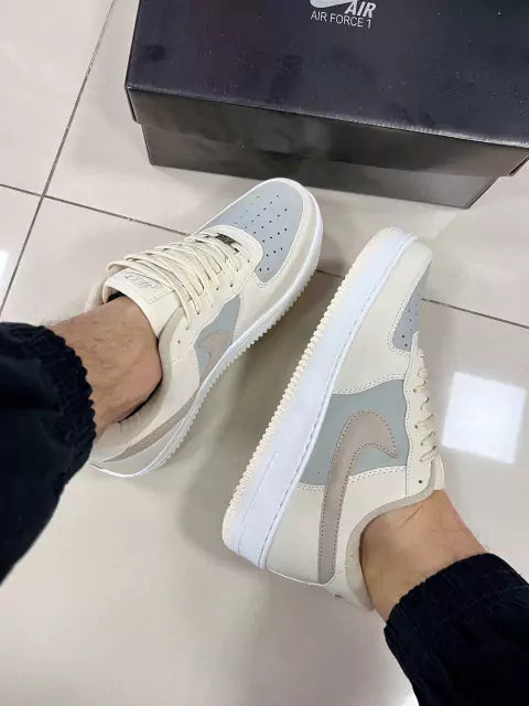Air Force 1 Bege/Cinza Premium