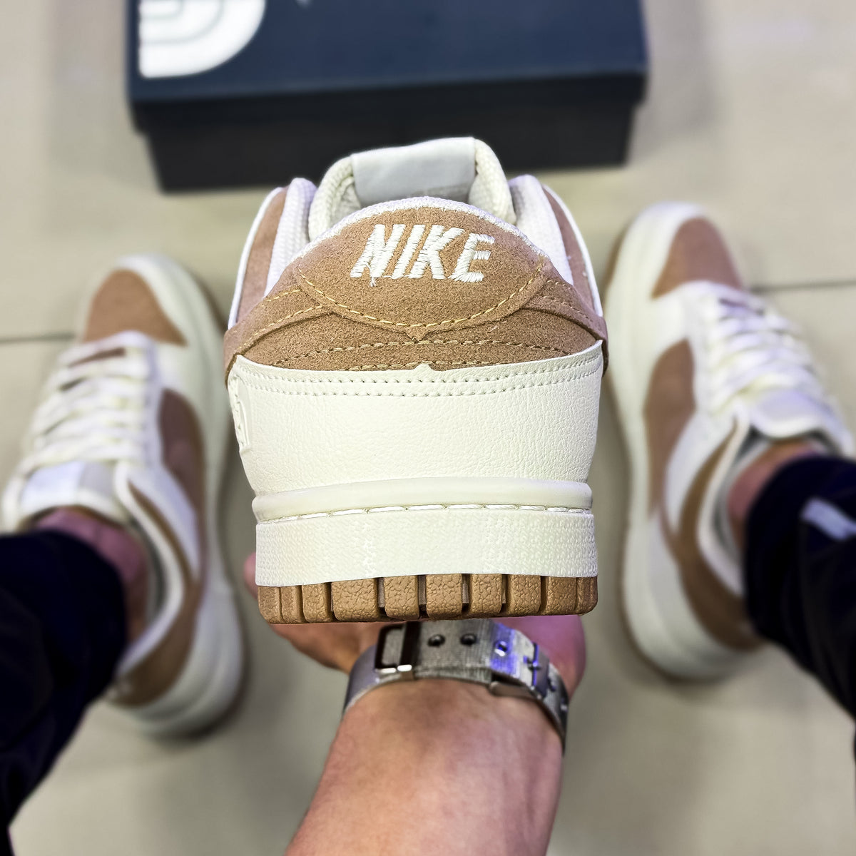 Dunk Low Bege/Areia Premium