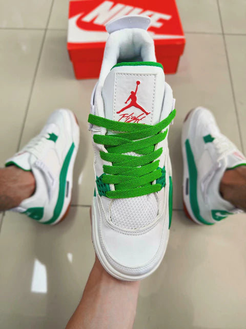 Air Jordan 4 Branco/Verde Premium