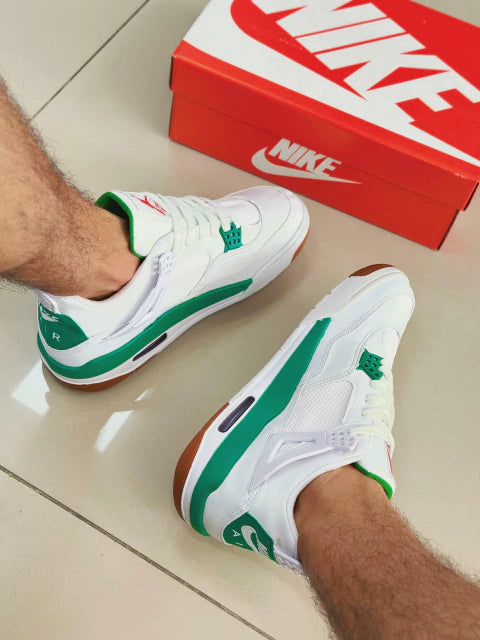 Air Jordan 4 Branco/Verde Premium