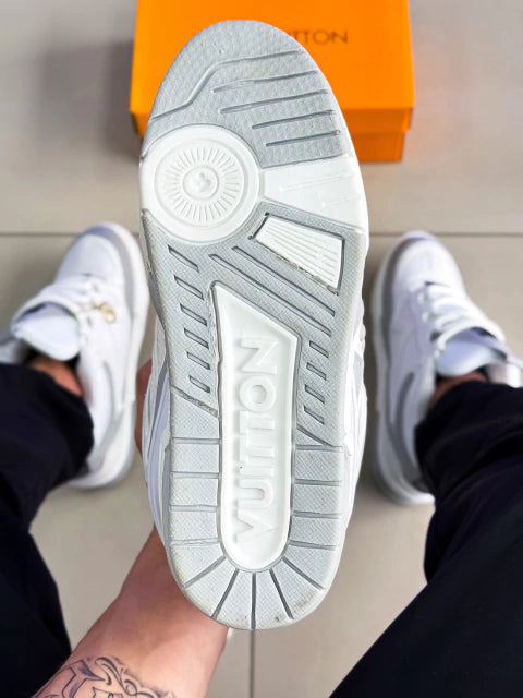 LV Skate Branco/Cinza Premium
