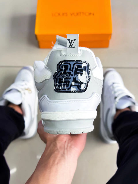 LV Skate Branco/Cinza Premium