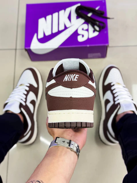 Dunk Low Cacau (Branco/Marrom) Premium