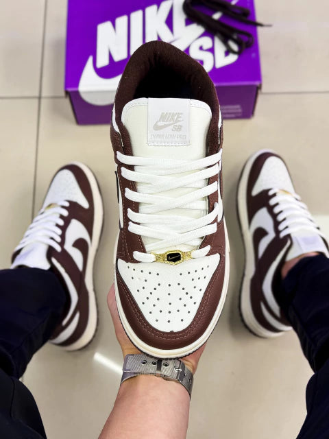 Dunk Low Cacau (Branco/Marrom) Premium