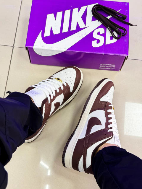 Dunk Low Cacau (Branco/Marrom) Premium
