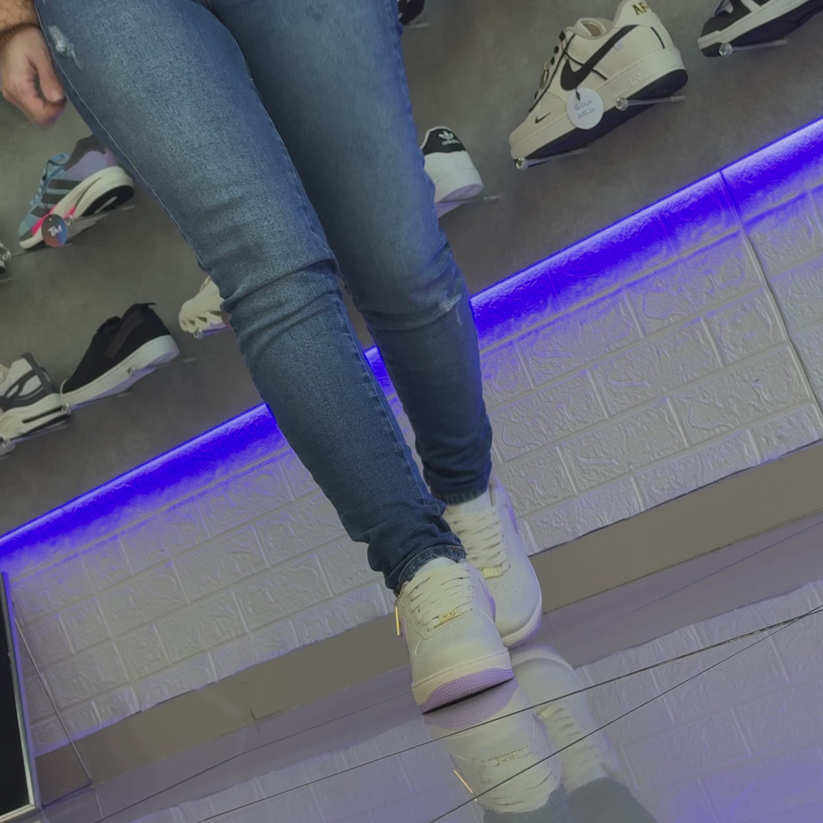 Air Force 1 Bege/Lilás Premium