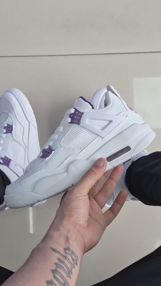 Air Jordan 4 Branco/Roxo Premium