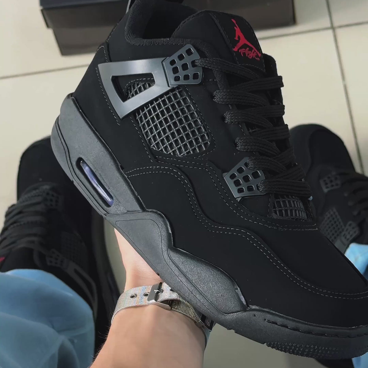Air Jordan 4 Preto Premium