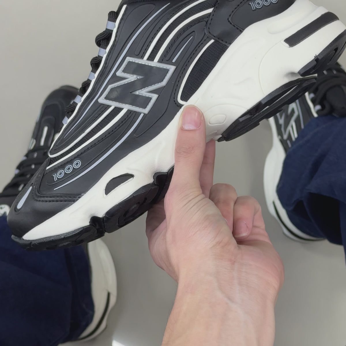 NB 1000 Preto/Bege Premium