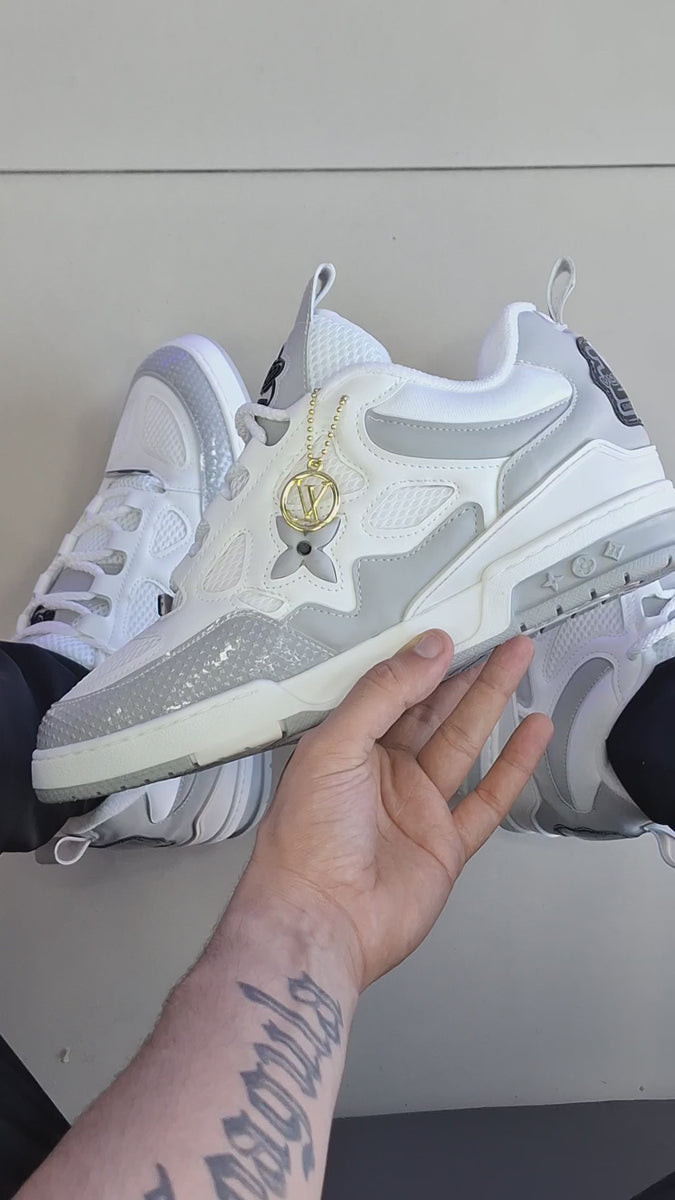 LV Skate Branco/Cinza Premium
