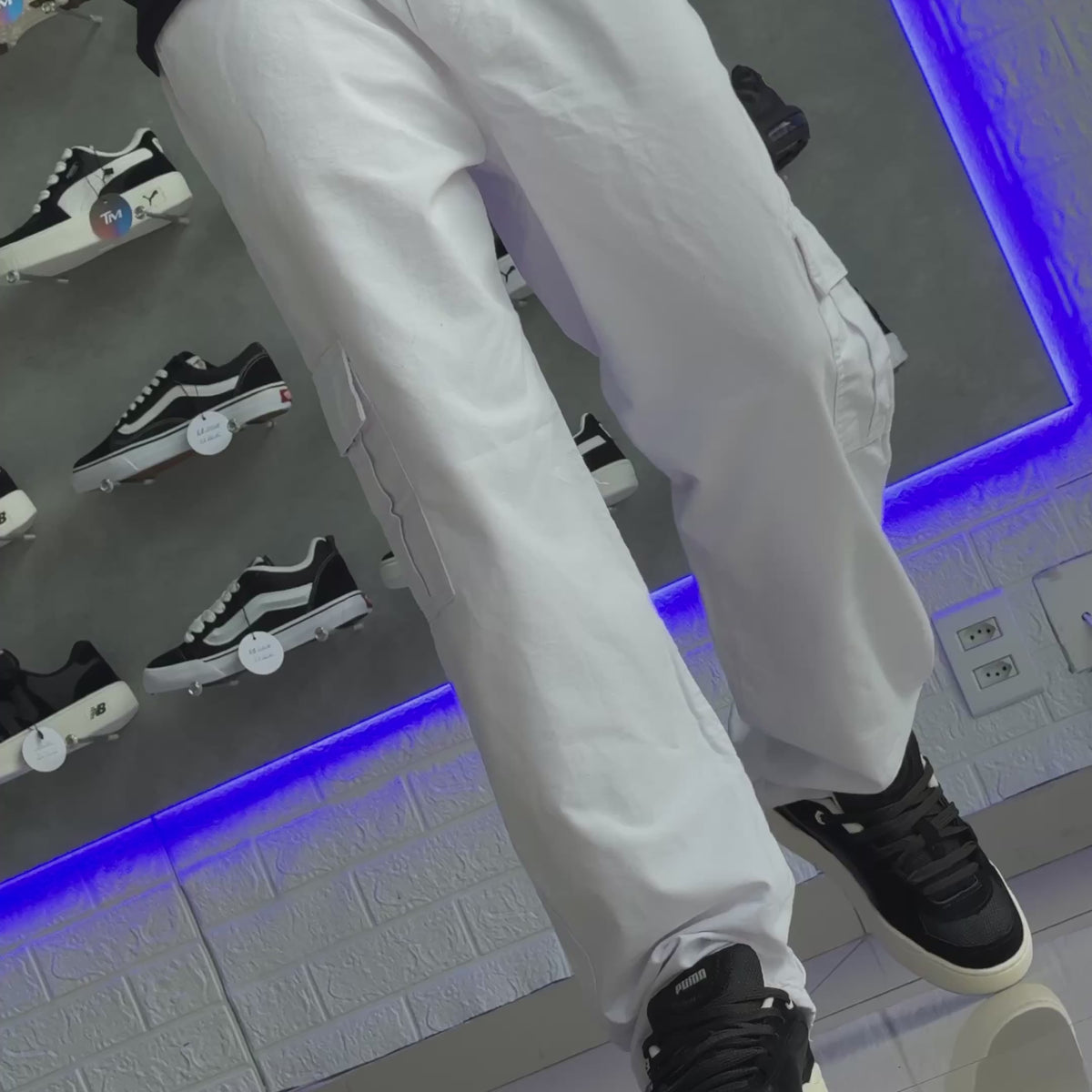 Calça Cargo Branca
