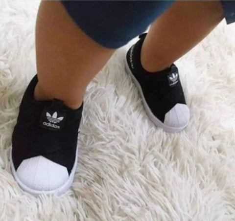 Slip On Preto/Branco Infantil
